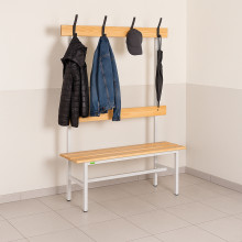 Šatníková lavica s opierkou a vešiakmi BRIDGE LL 1000 AH, ilustračná foto