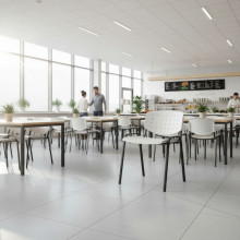 Jedálenská stolička béžová, EATSEAT BA BG, ilustračná foto