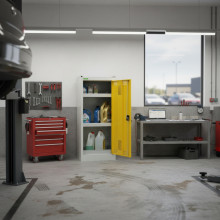 Nízka a úzka skriňa na chemikálie, CHEMICAB K 1180/505 YW, ilustračná foto