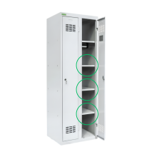 Polička do šatníkovej skrine so šírkou priehradky 300 mm, LOCKER SHELF H 300