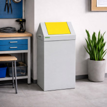 Kôš na separovaný odpad so žltým vekom, SELECT 90L YELLOW, ilustračná foto