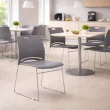 Ergonomická jedálenská stolička, EATSEAT CH GY, ilustračná foto