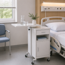 Nočný stolík s otočnou jedálenskou doskou, BEDSIDE CAB M WE, ilustračná foto