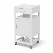 Pojazdný kovový nočný stolík, BEDSIDE CAB H WE