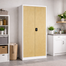 Kancelárska skriňa s imitáciou dreva, DOCUCAB CH 1900/900/400 7035/LW, ilustračná foto