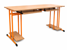 SCHOOLBENCH RM PC 2, počítačový stôl 2-miestny