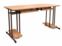 SCHOOLBENCH RM PC 2, počítačový stôl 2-miestny