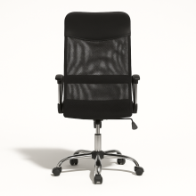 OFFISEAT AN TEN NET BK/CH | Kancelárske kreslo so sieťovou opierkou a s podrúčkami