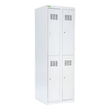 4-dverová šatníková skriňa s krátkymi dverami, LOCKER H 2/4