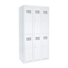 6-dverová šatníková skriňa s krátkymi dverami, LOCKER H 3/6