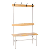 Šatníková lavica s opierkou a vešiakmi BRIDGE LL 1000 AH 