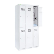 6-dverová šatníková skriňa s krátkymi dverami, LOCKER H 3/6