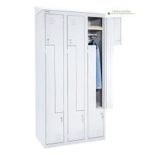 6-dverová šatníková skriňa, LOCKER H Z6 300 s pridanou šikmou strieškou