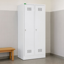 2-dverová šatníková skriňa s prepážkou, LOCKER H 2 BW, ilustračná foto