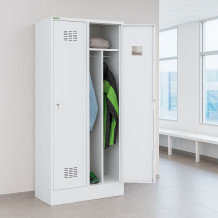 2-dverová šatníková skriňa s prepážkou, LOCKER H 2 BW, ilustračná foto