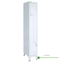 2-dverová šatníková skriňa,  LOCKER M 2/4 400 s pridanými nožičkami