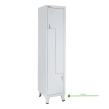 2-dverová šatníková skriňa so Z-kovými dverami, LOCKER H Z2 400 s pridanými nožičkami