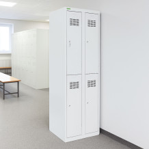 4-dverová šatníková skriňa s krátkymi dverami, LOCKER H 2/4, ilustračná foto