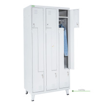 6-dverová šatníková skriňa, LOCKER H Z6 300 s pridanými nožičkami