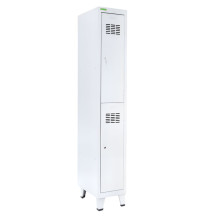 2-dverová šatníková skriňa s krátkymi dverami, LOCKER H 1/2 s doplnenými nožičkami