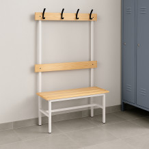 Šatníková lavica s opierkou a vešiakmi BRIDGE LL 1000 AH, ilustračná foto