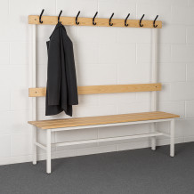 Šatníková lavica s opierkou a vešiakmi BRIDGE LL 2000 AH, ilustračná foto