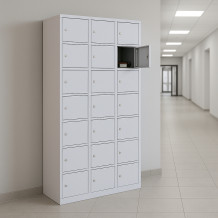 VBOX H 3/21 | 21-priehradková skriňa na úschovu cenností