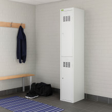 2-dverová šatníková skriňa s krátkymi dverami, LOCKER H 1/2, ilustračná foto