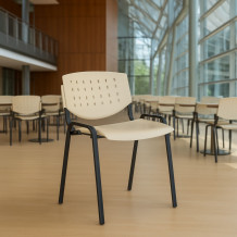 Jedálenská stolička béžová, EATSEAT BA BG, ilustračná foto