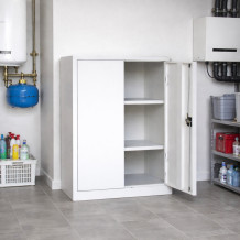 Skladovacia skriňa s 2 policami, STORECAB H 1000/1000/420 GY