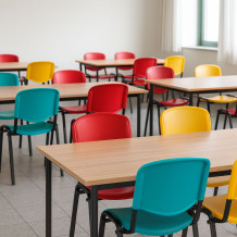 Jedálenská stolička červená, EATSEAT HAPPY MB RD, ilustračná foto