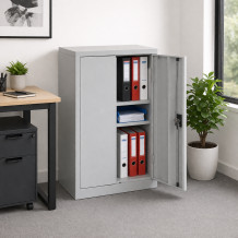 Archivačná skriňa s 2 policami, DOCUCAB H 1000/800/420 GY, ilustračná foto