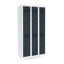 6-dverov6-dverová šatníková skriňa s krátkymi dverami, LOCKER H 3/6á šatníková skriňa s krátkymi dverami, LOCKER H 3/6