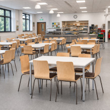 Drevená jedálenská stolička s čalúneným sedadlom, EATSEAT ICH SHELL WOOD, ilustračná foto