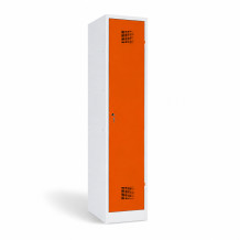 1-dverová šatníková skriňa s prepážkou, LOCKER M 1 BW