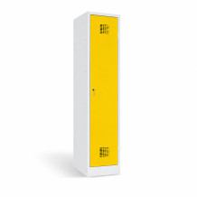 1-dverová šatníková skriňa s prepážkou, LOCKER M 1 BW