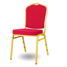 Stolička so zlatým rámom a červeným poťahom, HALLSEAT MX SMOOTH GD/RD