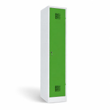 1-dverová šatníková skriňa s prepážkou, LOCKER M 1 BW