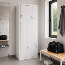 4-dverová šatníková skriňa so Z-kovými dverami, LOCKER H Z4 400, ilustračná foto