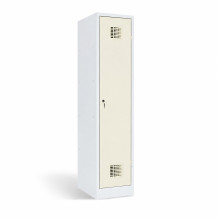 1-dverová šatníková skriňa s prepážkou, LOCKER M 1 BW