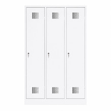3-dverová šatníková skriňa s prepážkou, LOCKER M 3 BW