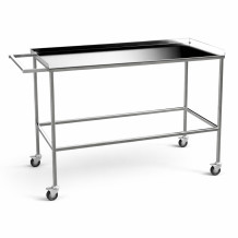 Nerezový stolík na kolieskach, HOSPI TROLLEY M SS