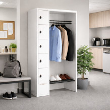 Otvorený šatníkový systém s 5 priehradkami, WARDROBE OPEN 740, ilustračná foto