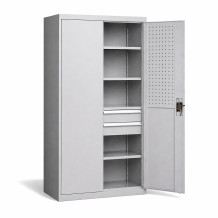 Skriňa na náradie s veľkou nosnosťou, 2 zásuvky, DEEPCAB CH 1950/1044/625 2D,