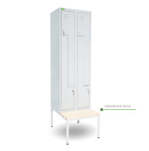 LOCKER H Z4 350 | 4-dverová šatníková skriňa so Z-kovými dverami