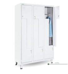 LOCKER H Z6 400 | 6-dverová šatníková skriňa so Z-kovými dverami so šírkou 400 mm