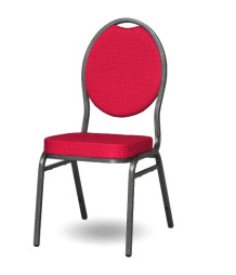 HALLSEAT MX ROUND AT/RD  | Stolička s antracitovým rámom a čiernym poťahom