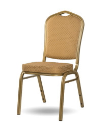 HALLSEAT MX STRONG OGD/BN | Stoličky so starozlatým rámom a poťahom v karamelovej farbe