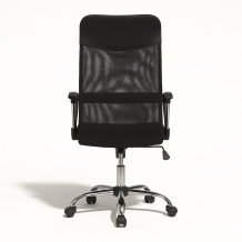 OFFISEAT AN TEN NET BK/CH | Kancelárske kreslo so sieťovou opierkou a s podrúčkami