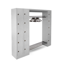 WARDROBE OPEN 2100 | Otvorený šatníkový systém s 15 priehradkami